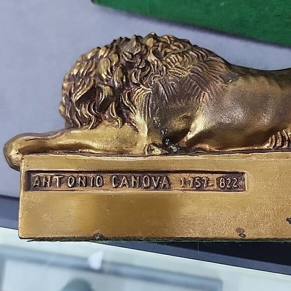 Vintage Anthony Canova Lion bookends - Picture 3 of 3